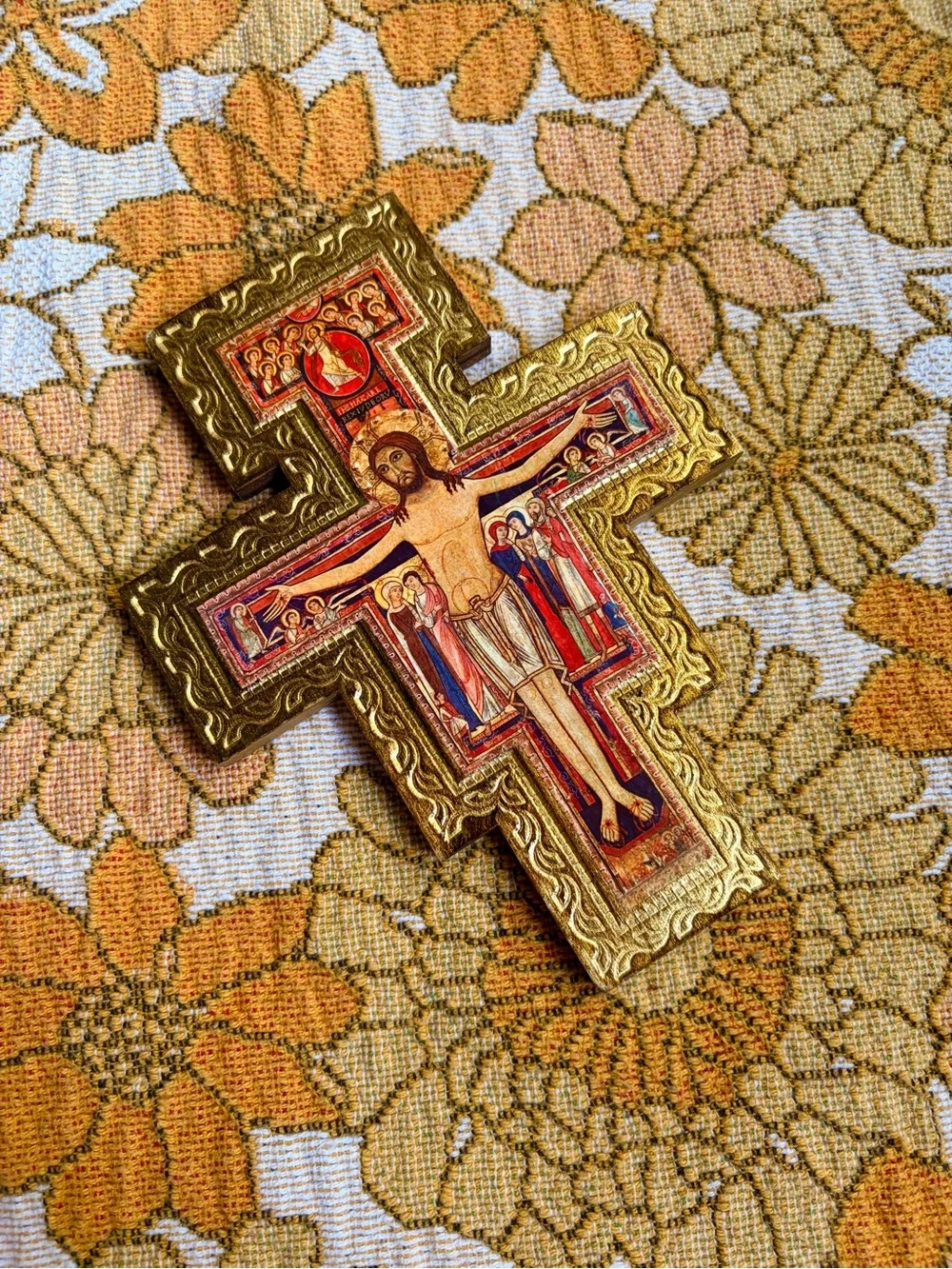 👑⛪✨ Vintage 70s Italian Crucifix Cross ✨⛪👑